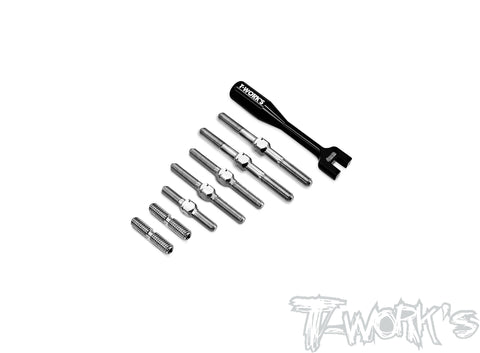 TB-TRF421X  64 Titanium Turnbuckle Set  ( For Tamiya TRF 421X)