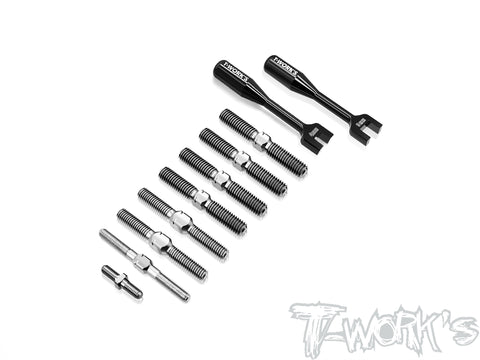 TB-X3GTS'26	64 Titanium Turnbuckle Set ( For Hong Nor X3GTS'26  )