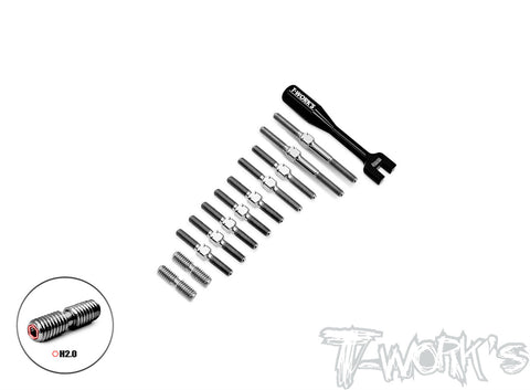 TB-X4F'27	64 Titanium Turnbuckle Set  ( For Xray X4F 2027)