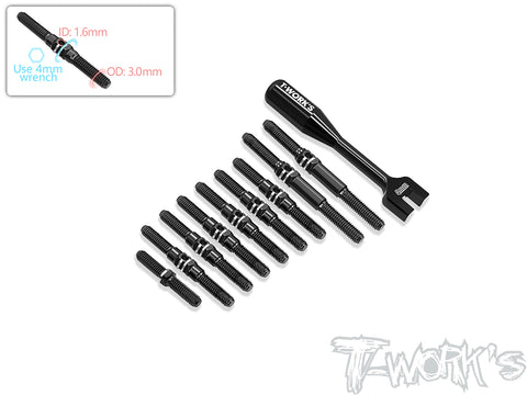 TBB-BD12	  64 Titanium Black Coating Turnbuckle Set ( For Yokomo BD11/ BD12 )