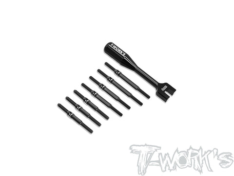 TBB-MO3.0   64 Titanium Black Coating Turnbuckle Set  ( For Yokomo MO2.0/MO3.0)