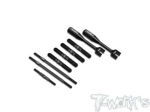 TBB-MP10Te   64 Titanium Black Coating Turnbuckle Set( For Kyosho MP10Te )