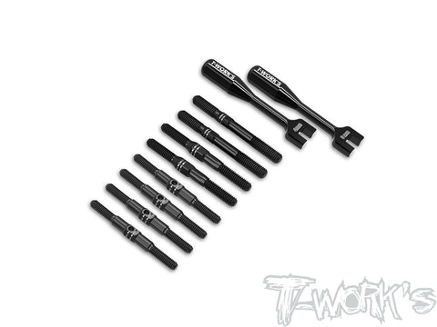 TBB-XB8'26	64 Titanium Black Coating Turnbuckle Set ( For Xray XB8'26 )