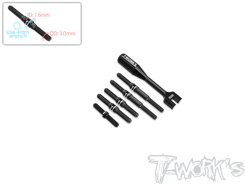 TBB-MS1.0   64 Titanium Black Coating Turnbuckle Set ( For Yokomo MS1.0 )