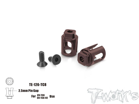 TE-126-TC8	Spring Steel Front Spool Cups ( For  Team Associated TC8  )