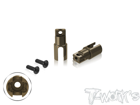 TE-163-X4'23 7075-T6 Hard Coated Alum.  Front Spool Cups( For Xray X4'23   )For BB Drive Shaft