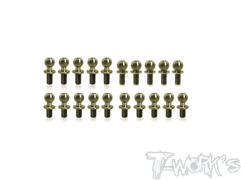 TE-205-MS1.0   7075-T6 Hard Coated Alum.Ball End Set ( For Yokomo MS1.0 ) 20pcs.