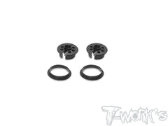 TE-244-I   Alum. 13mm Shock Spring Retainer 0 / 5 /9mm ( For Team Associated RC10 B7/ B74.2 /B6.4/B7D ) Black 2pcs.