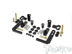 TE-257-BD12-B   Easy-Snap Battery Holder Set( Yokomo BD12/11/10/9/8/7&MS1.0 ) Brass