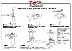 TE-257-MTC3-B	Easy-Snap Battery Holder Set ( Mugen MTC3 )Brass
