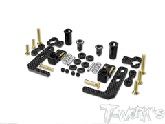 TE-257-X4-B   Easy-Snap Battery Holder Set ( Xray X4'23/22 , T4 ) Brass