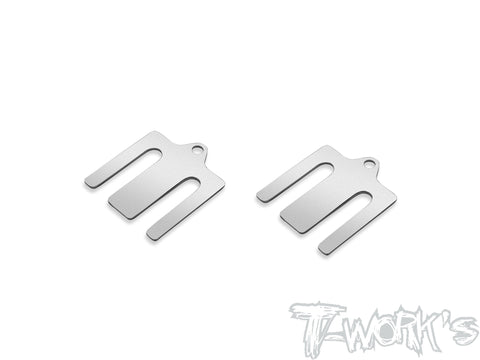 TE-B7-A-0.5  Stainless Steel 0.5mm Bulkhead Shim ( For Team Associated RC10 B7 ) 2pcs.