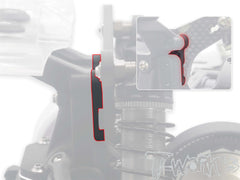 TE-B7-S  Graphite Rear Shock Tower 4mm Spacer ( For Team Associated RC10 B7 )