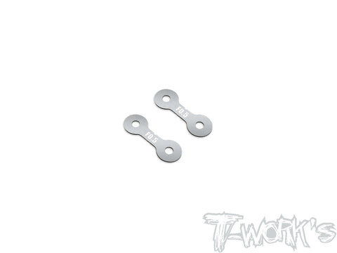 TE-X4-A-V2   0.5mm/1mm Front Roll Center Spacer Without Notch( For Xray X4 /X4'23/X4F'24/X4'25 ) 2pcs.