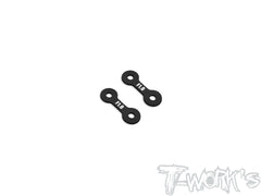 TE-X4-A-V2A   Alum. 0.5mm/1mm Front Roll Center Spacer Without Notch( For Xray X4 /X4'23/X4F'24/X4'25 ) 2pcs.