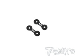 TE-X4-B-V2A   Alum. 0.5mm/1mm Rear Roll Center Spacer Without Notch ( For Xray X4 /X4'23/X4F'24/X4'25 ) 2pcs.