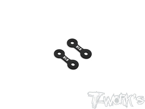 TE-X4-B-V2A   Alum. 0.5mm/1mm Rear Roll Center Spacer Without Notch ( For Xray X4 /X4'23/X4F'24/X4'25 ) 2pcs.