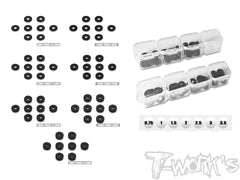 TE-X4-S-A	Alum. Lower Arm Spacer Set 3 x 9mm ( For Xray X4'26 )0.75/1/1.5/2/2.5/3/3.5 Each 8pcs.