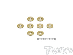 TE-X4-S-B	Brass Lower Arm Spacer Set 3 x 9mm ( For Xray X4'26 )0.75/1/1.5/2/2.5/3/3.5 Each 8pcs.