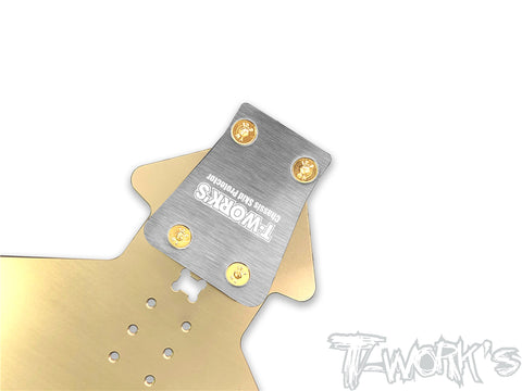 TO-220-35.4   Stainless Steel Rear Chassis Skid Protector ( SWORKZ S35.4 EVO / S35.4E EVO ) 2pcs.
