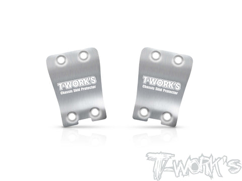 TO-220-X5B     Stainless Steel Rear Chassis Skid Protector ( Hong Nor X5B ) 2pcs.