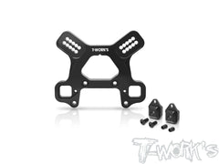 TO-241-MBX8R   Black Hard Coated 7075-T6 Alum.Front Shock Tower With Removable Spacer Insert Stand    ( For Mugen MBX8R/8R ECO  )