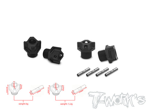 TO-245-T4.2  Black Hard Coated 7075-T6 Alum.Light Weight Wheel Hub  ( For Team Associated RC8 T4.2 ) 4pcs.