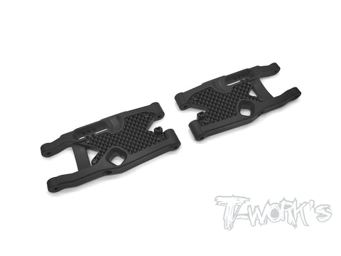 TO-246-B4.1  Graphite Rear A-arm Stiffeners 1mm ( For Team Associated RC8 B4.1 )
