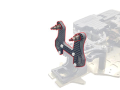 TO-247-MP11     Graphite Front/Rear Shock Tower  ( For Kyosho MP11 )