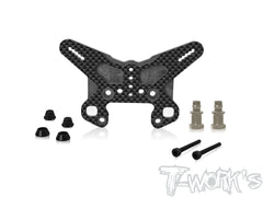 TO-247-T4.2  Graphite Front Shock Tower 5mm With Alum.Short Standoffs/Rear Shock Tower 4mm With Alum.Standoffs ( For Team Associated RC8 T4.2)