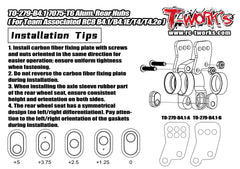 TO-279-B4.1      7075-T6 Alum. Rear Hubs ( For Team Associated RC8 B4.1/B4.1E/T4/T4.2e )
