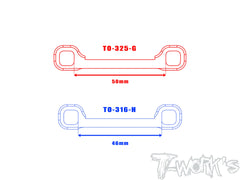 TO-325-G	 7075-T6 Front Upper Arm Mount Short Camber Link (  For Team Associated RC8 B4.1 ）