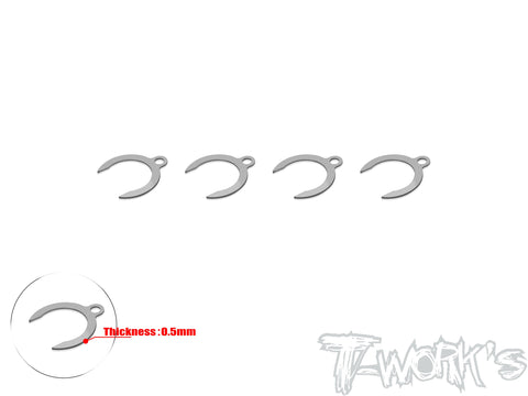TO-346-A	Stainless Steel Front Upper Arm Adjust Camber Spacer 0.5mm/1mm/2mm ( 4pcs. )(For Infinity IFB8)