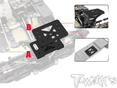TO-354-N	One Piece Graphite Rear Wing Stay Reinforcement And Heightening Plate ( For Kyosho MP11 )