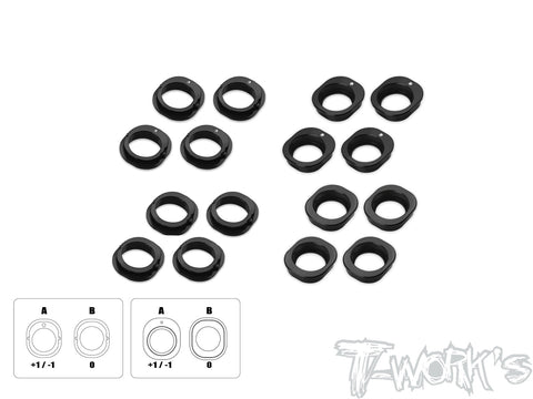 TO-354-T    7075-T6 Alum. Gear Box Diff. & Pinion Height Insert Set ( For Kyosho MP11/MP11E ) Each 4pcs.