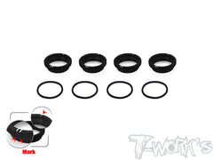TO-356   Alum. 1/8 Off Road Shock Spring Adjuster 16mm ( AE/Mugen/Kyosho/SWORKZ/Infinity/HN )  4pcs.