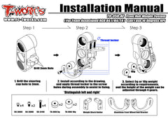 TO-358-AE   Front Hub Weight System ( For Team Associated RC8 B4.1/B4/T4 )  Can't use 16 Degress KPI