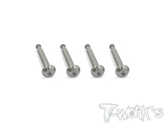 TP-049   64 Titanium Lower Shock Mount Pins(For Team Associated RC8 B3)4pcs.