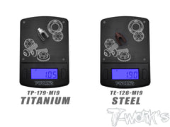 TE-126-Mi9    Spring Steel Front BB Spool Cups ( For Schumacher Mi9  ) 2pcs.