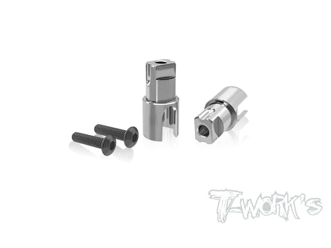 TP-179-X20'24 64 Titanium Solid BB Driveshaft Adapters ( For Serpent X20'24/23 )