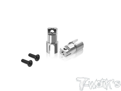 TP-179-X4'24  64 Titanium Solid BB Driveshaft Adapters  ( For Xray X4'24)