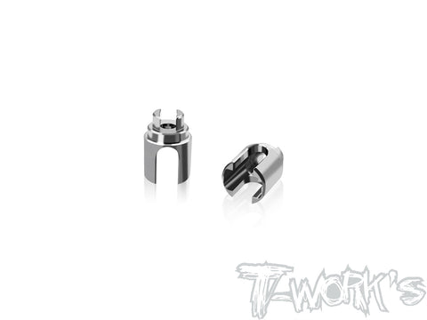 TP-179-X4'26   64 Titanium Solid BB Driveshaft Adapters  ( For Xray X4'26)