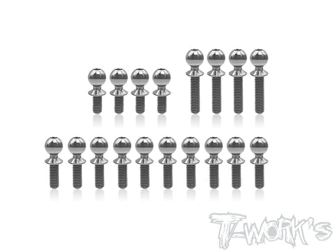 TP-184	64 Titanium Ball End set ( For Yokomo SO1.0 )18pcs.