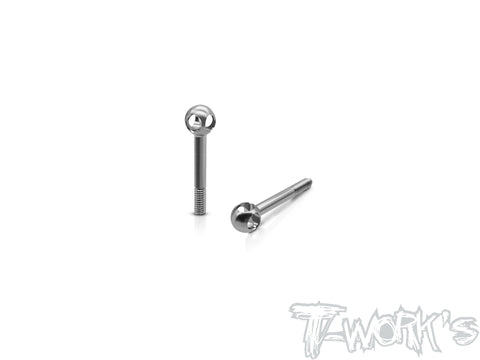 TP-205-G   64 Titanium Adjustable Body Shell Front End Downtravel Screw V2 ( M2 x 19mm) 2pcs. ( Awesomatix , Yokomo , Mugen MTC3 )