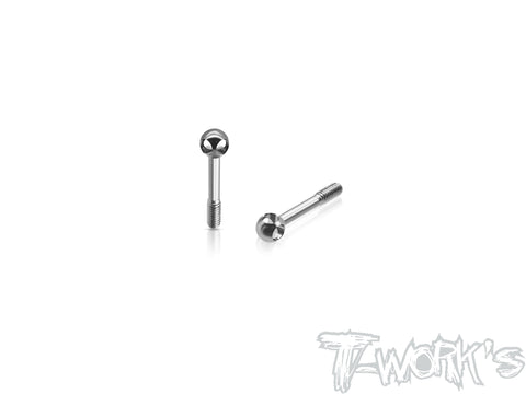 TP-205-H   64 Titanium Adjustable Body Shell Front End Downtravel Screw V2 ( M2.5 x 19mm) 2pcs. ( RC MAKER )