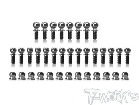 TP-218   64 Titanium Ball End set ( For Awesomatix A800RR )36pcs.