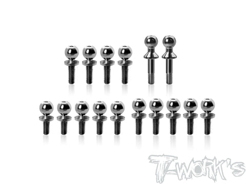 TP-220-22X-4 2.0 AC   64 Titanium Ball End set  ( For TLR 22X-4 2.0 AC ) 16pcs.