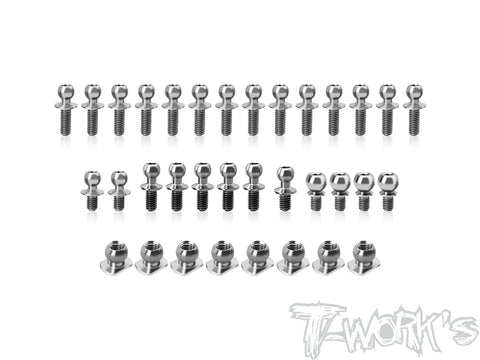 TP-220-Mi9   64 Titanium Ball End Set ( For Schumacher Mi9 )34pcs.