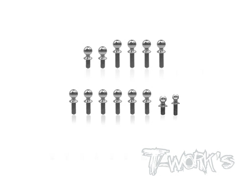 TP-220-RC10SC7	64 Titanium Ball End set ( For Team Associated RC10 SC7)  14pcs.