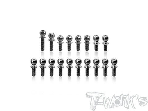 TP-220-XT2'28  64 Titanium Ball End set ( For Xray XT2C'28 & XT2D'28 ) 18pcs.